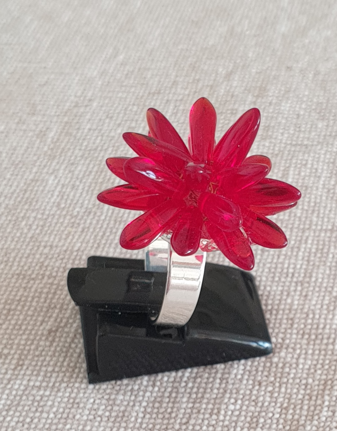 Prsten z českých korálků - ježatý