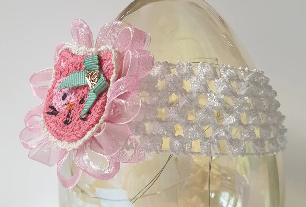 Čelenka pružná TUTU - s kočičkou