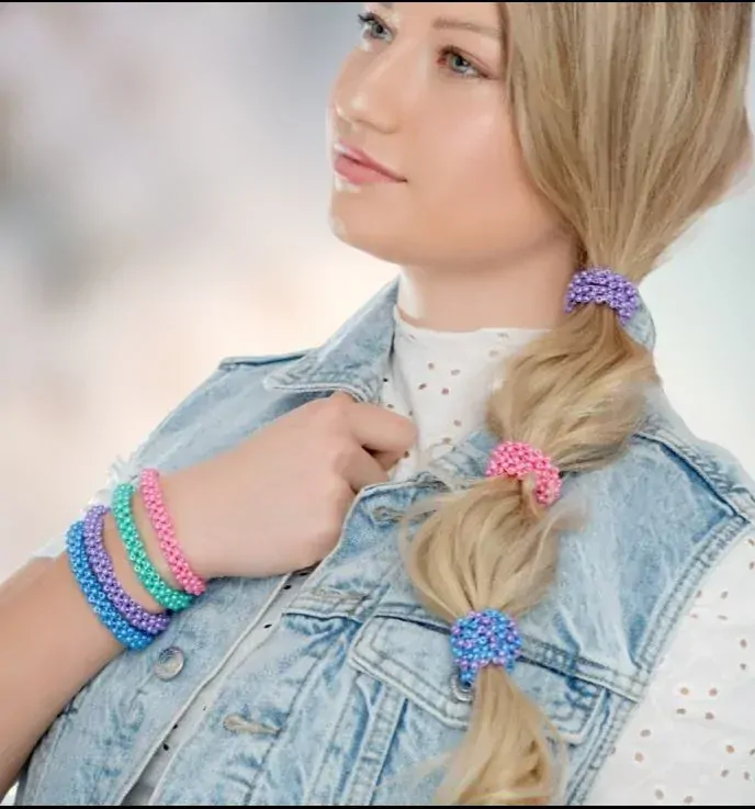 KORÁLKOVÁ STAVEBNICE - Náramek 2v1 (2ks)