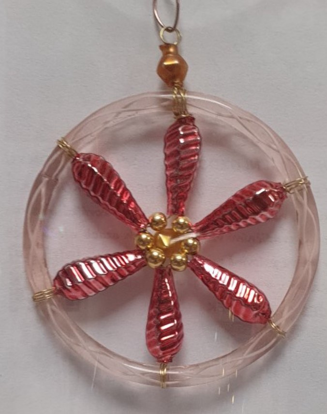 Vánoční 3D ozdoba KYTIČKA