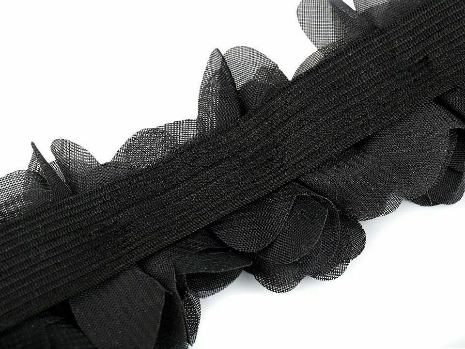 Prýmek na pružence šíře 60 mm - bílá (metráž)