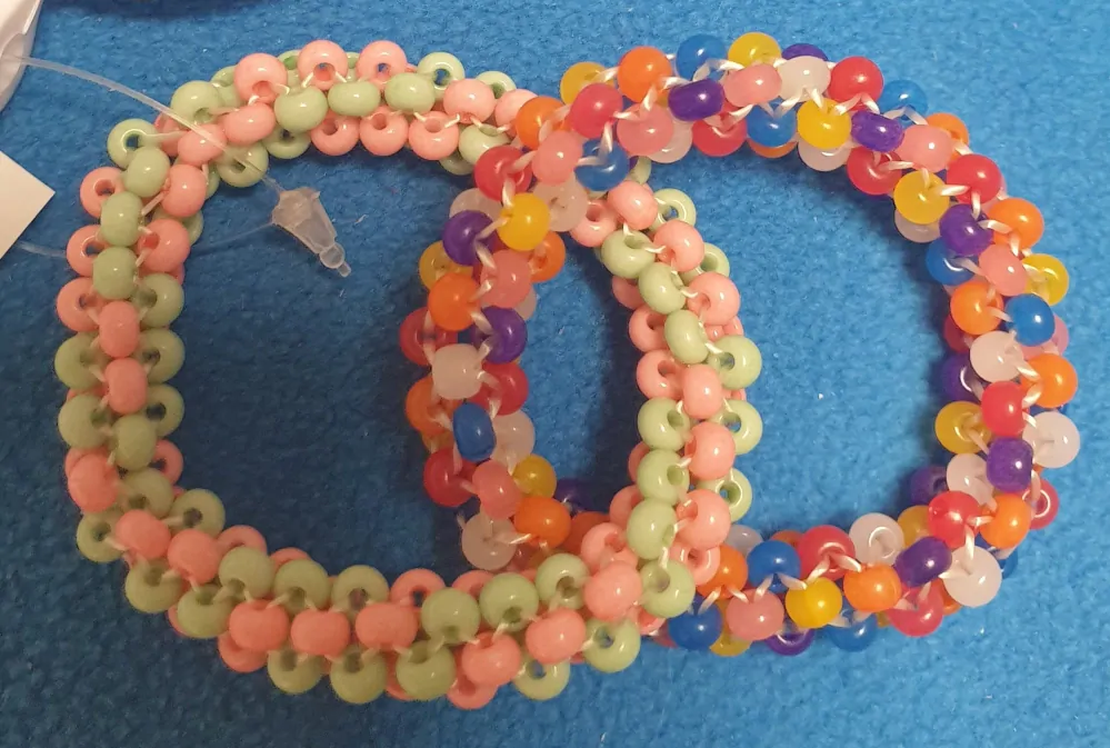 KORÁLKOVÁ STAVEBNICE - Náramek 2v1 (2ks)