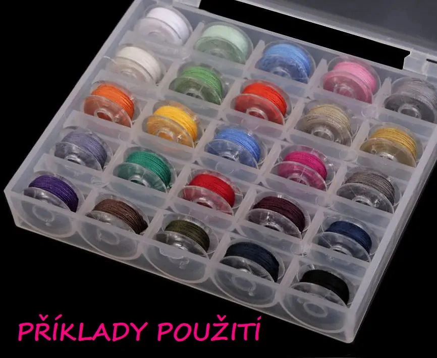 Plastový zásobník - box na cívky