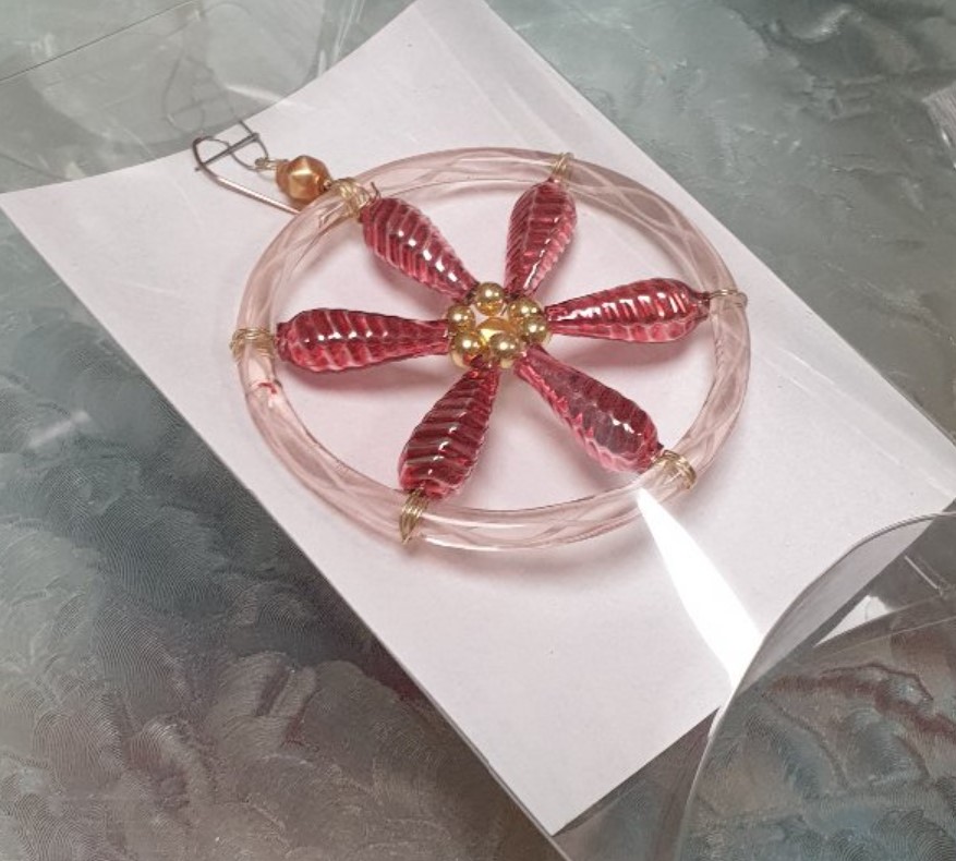 Vánoční 3D ozdoba KYTIČKA