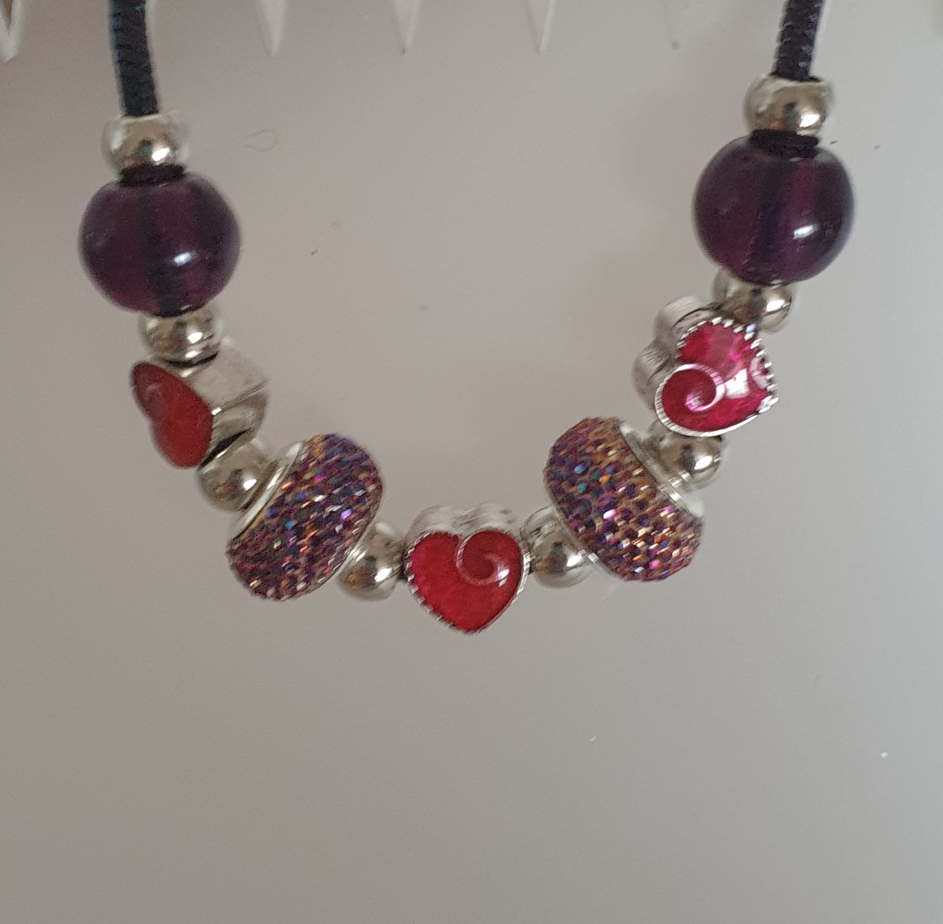 Plastové korálky VELKÝ PRŮVLEK - povrch s AB efektem - 9x14 mm