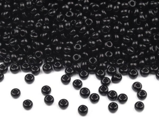 Rokajl PRECIOSA - černá > (10/0) Ø2,3mm (sáček 20g)