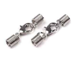 Bižuterní zapínání karabinka s pružinkami 5x5 mm