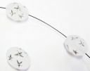 Perle z ušlechtilého plastu - ovál vel. 16x13mm