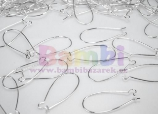 Náušnicové zapínání - náušnicové háčky 12x30mm (2ks)