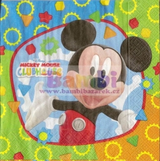 Třívrstvý ubrousek na decoupage - Mickey Mouse