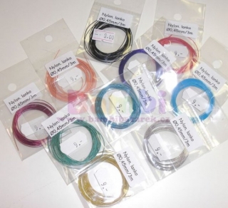 Nylonové lanko Ø 0,45mm - fialová (3 metry)