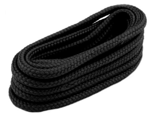 Oděvní šňůra PES Ø4 mm - černá