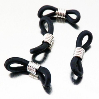 Koncovka na brýle - černá - 5x20 mm (2 ks)