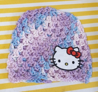 Bavlněná háčkovaná čepička > 46cm