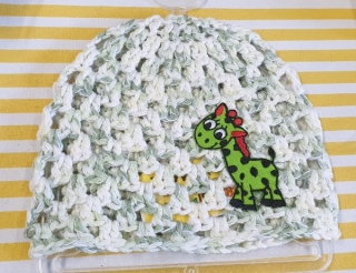 Bavlněná háčkovaná čepička > 50cm
