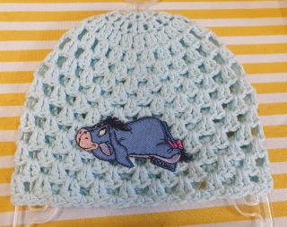 Bavlněná háčkovaná čepička > 48cm