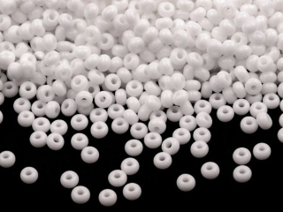 Rokajl PRECIOSA bílá > (10/0) Ø2,3mm (sáček 20g)