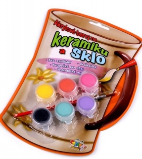 Akrylové barvy na keramiku a sklo
