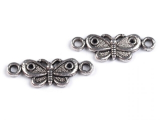 Mezikus kovový - motýl 8x22mm