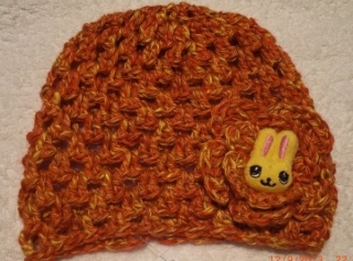 Bavlněná háčkovaná čepička > 48cm