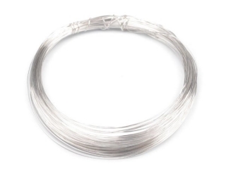 Drátek bižuterní Ø 0,3mm - stříbrná LUX (návin 10m)