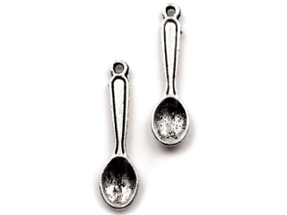 Přívěsek kovový - příbor - lžíce 6x23mm