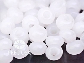 PRECIOSA Drops - bílá mléčná > 5/0 (sáček 10g)