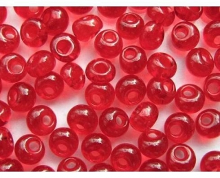 PRECIOSA Drops - červená > 5/0 (sáček 10g)