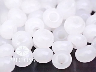 PRECIOSA Drops - bílá mléčná > 2/0 (sáček 20g)