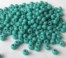 Rokajl PRECIOSA zelenomodrá tmavá > (11/0) Ø2,0mm (sáček 20g)