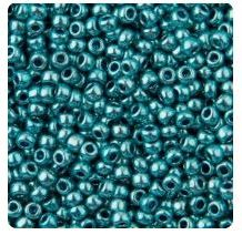 Rokajl PRECIOSA modrá metalic > (11/0) Ø2,0mm (sáček 20g)