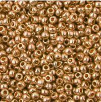 Rokajl PRECIOSA - zlatá tmavá > (10/0) Ø2,3mm (sáček 20g)