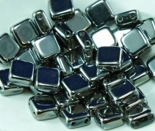 Korálky PRECIOSA Karo (dvoudírky) 6×6mm - (sáček 10g)