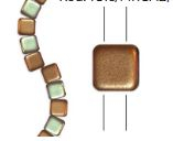 Korálky PRECIOSA Karo (dvoudírky) 6×6mm - (sáček 10g)