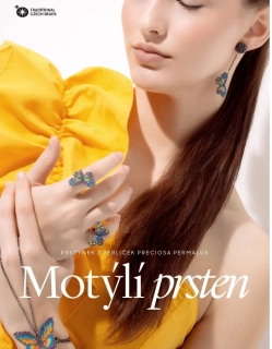 KORÁLKOVÁ STAVEBNICE - Motýlí prsten (1kus)