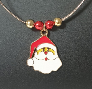 Vánoční náhrdelník a náušnice - Santa