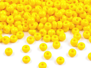 Rokajl PRECIOSA žlutá > (6/0) Ø4,1mm (sáček 20g)