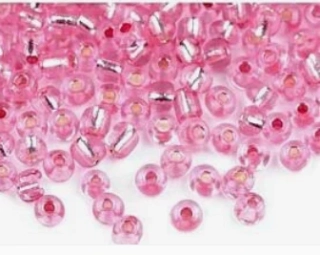 Rokajl PRECIOSA růžová s průtahem > (8/0) Ø2,9mm (sáček 20g)
