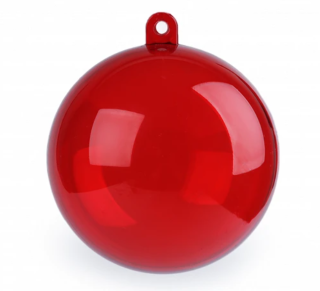 Plastová koule/baňka Ø6 cm dvoudílná