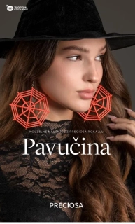 KORÁLKOVÁ STAVEBNICE - Náušnice Pavučina (1pár)