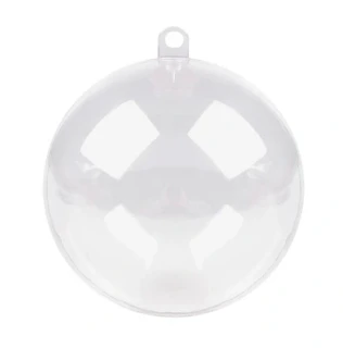 Plastová koule/baňka Ø6 cm dvoudílná