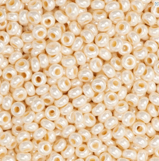 Rokajl PRECIOSA smetanová perleť > (6/0) Ø4,1mm (sáček 20g)