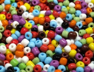 Korálky/rokajl - mix barev (mat) > (10/0) Ø2,3mm (sáček 30g)