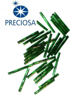 Rokajl PRECIOSA - čípky zelená tmavá kroucená > 25mm/30ks
