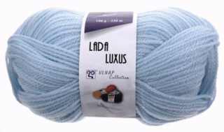 Pletací příze LADA LUXUS - modrá světlá > 100 gramů