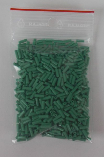 Rokajl PRECIOSA - tyčky hladké 7mm - zelená (sáček 20g)