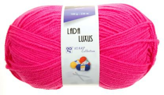 Pletací příze LADA LUXUS - růžová dětská > 100 gramů