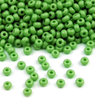Rokajl PRECIOSA zelená světlá > (10/0) Ø2,3mm (sáček 20g)