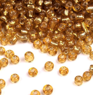 Rokajl PRECIOSA s průtahem zlatá > (8/0) Ø2,9mm (sáček) 
