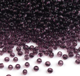 Rokajl PRECIOSA fialová průhledná > (7/0) Ø3,5mm (sáček 20g)